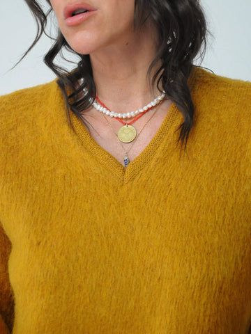 1960's Ochre Mohair Sweater