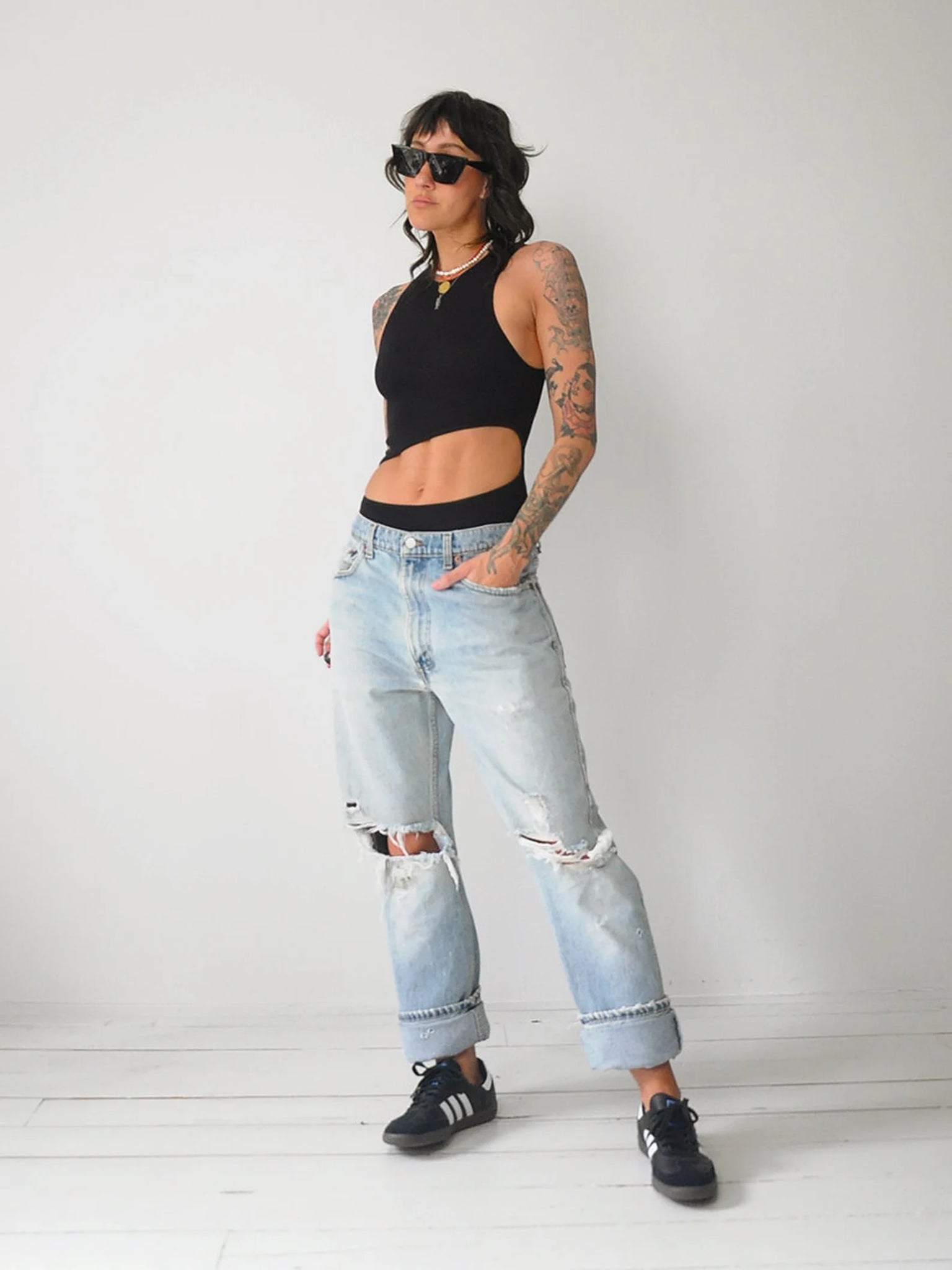 1980 s Levi s Ripped 505 Jeans 32x34 NOIROHIO VINTAGE
