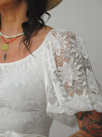 Emma Embroidered Lace Dress