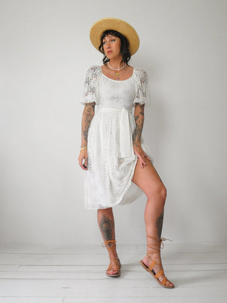 Emma Embroidered Lace Dress