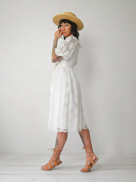 Emma Embroidered Lace Dress