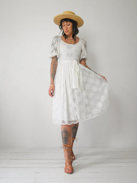 Emma Embroidered Lace Dress