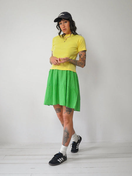 1940's Lemon Ribbed Boatneck Tee