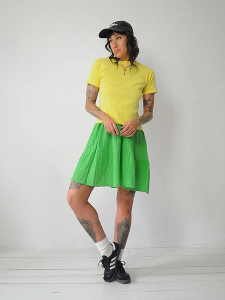 1940's Lemon Ribbed Boatneck Tee