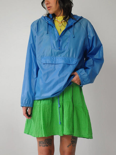 1980's Hooded Windbreaker Rain Jacket