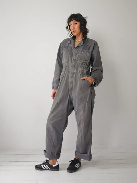 1950's Thrashed Stone Cutter Coveralls