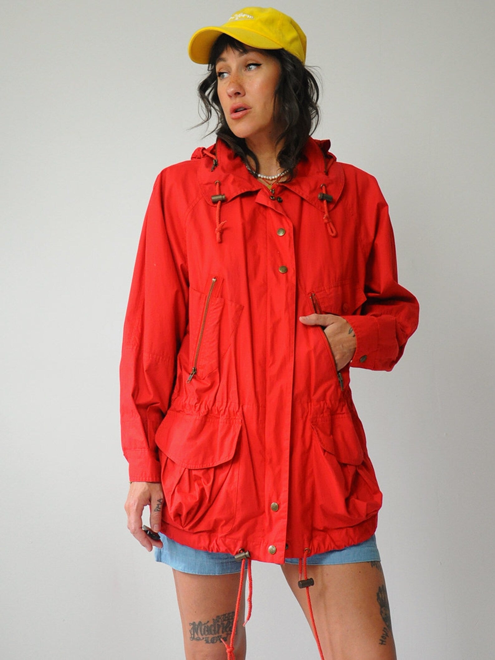 90's DKNY Hooded Windbeaker