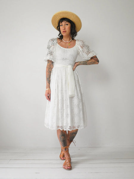 Emma Embroidered Lace Dress