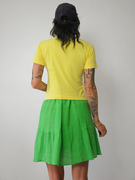 1940's Lemon Ribbed Boatneck Tee