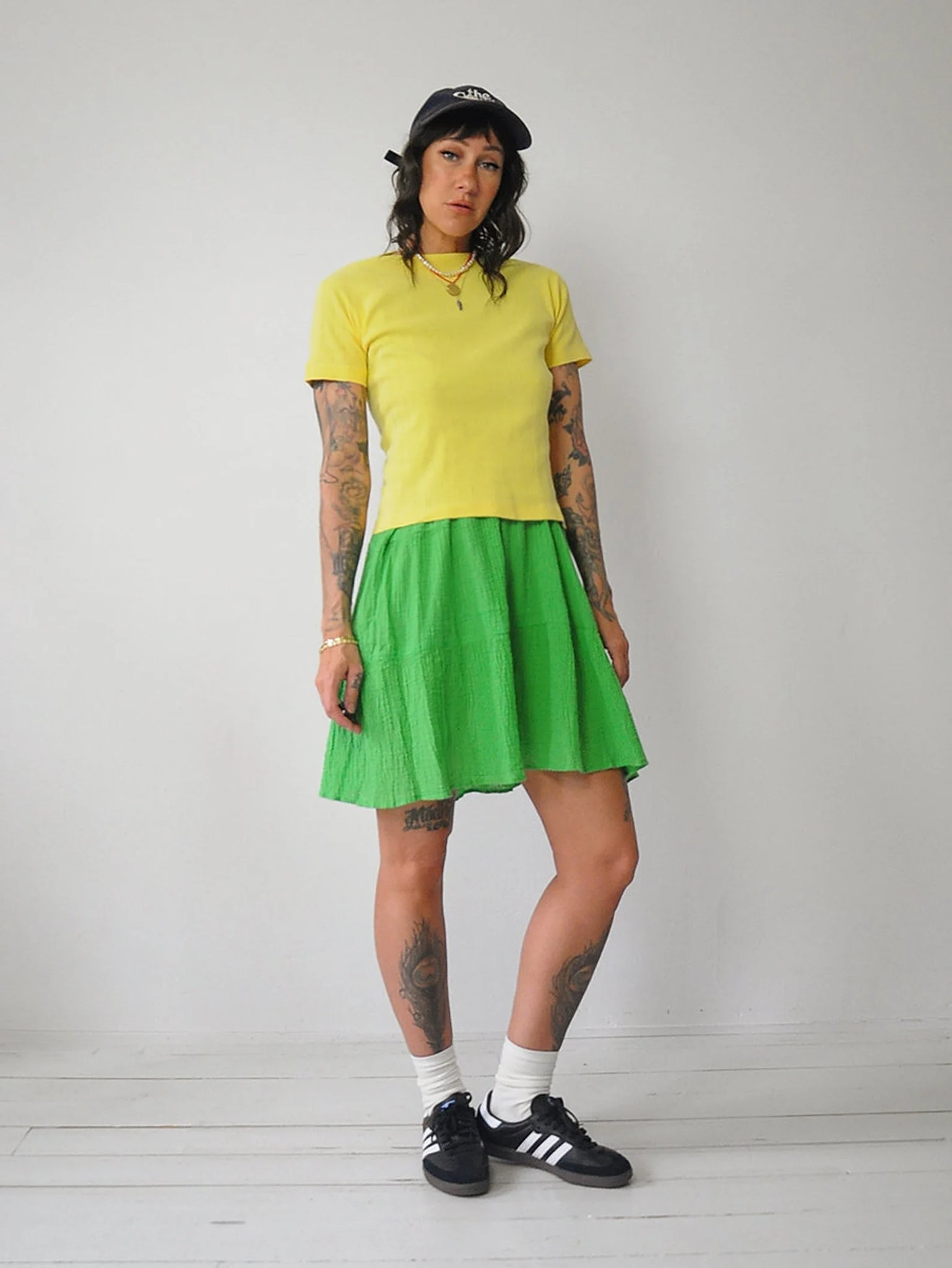 1940's Lemon Ribbed Boatneck Tee