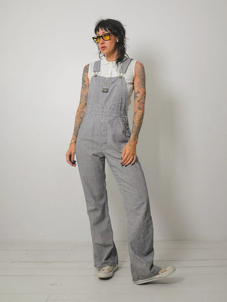 1970's OshKosh Hickory Stripe Overalls