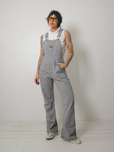 1970's OshKosh Hickory Stripe Overalls