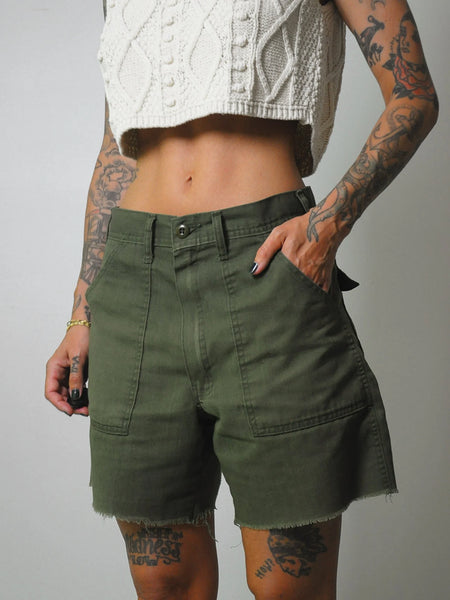 Women's Military Cut off Shorts