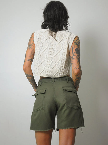 Women's Military Cut off Shorts