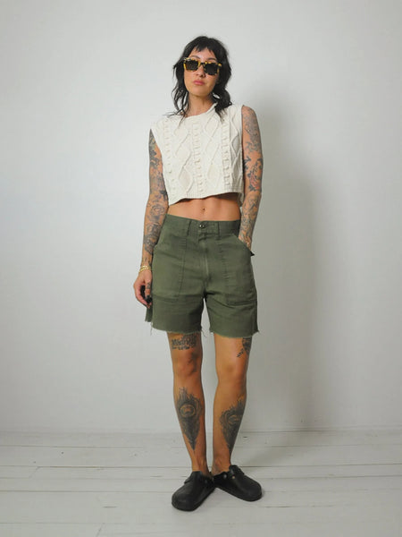 Women's Military Cut off Shorts