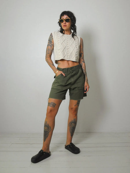 Women's Military Cut off Shorts