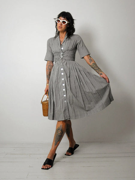 1950's Presto Gingham Sundress