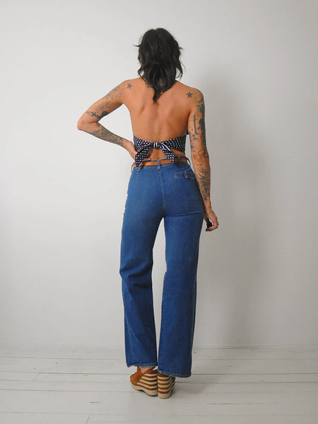 1970's Seamed Wide leg Jeans 27x32