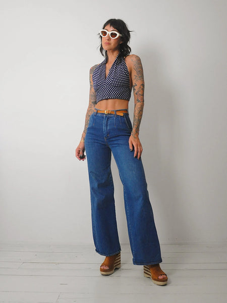 1970's Seamed Wide leg Jeans 27x32