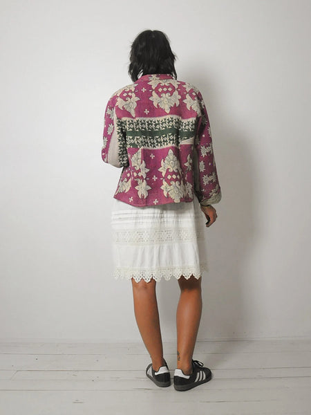 Reversible Quilted Kantha Jacket