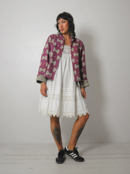 Reversible Quilted Kantha Jacket