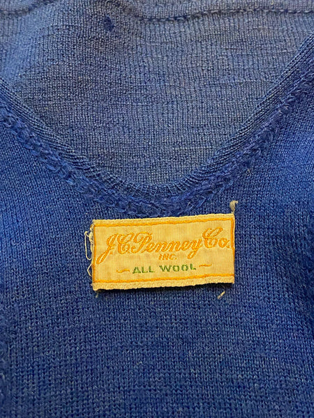 1920's JC Penny Co. Wool Swimsuit