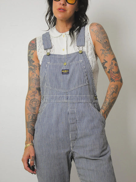 1970's OshKosh Hickory Stripe Overalls