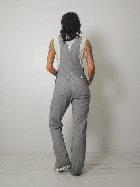 1970's OshKosh Hickory Stripe Overalls