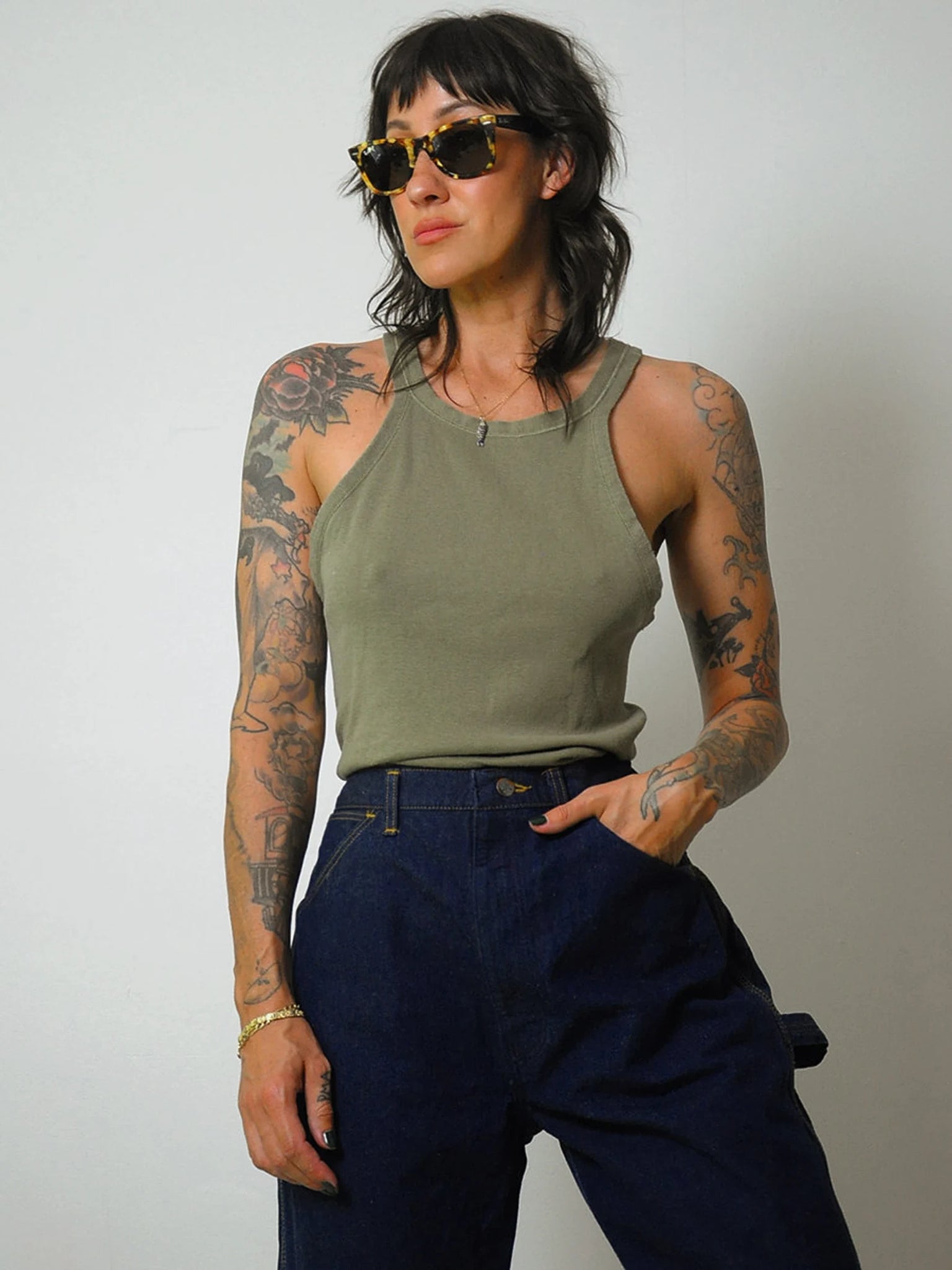 Olive Military Issue Tank Top
