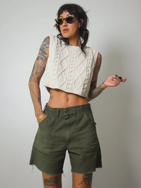 Women's Military Cut off Shorts