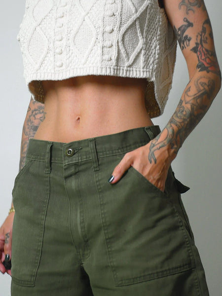 Women's Military Cut off Shorts