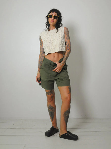 Women's Military Cut off Shorts