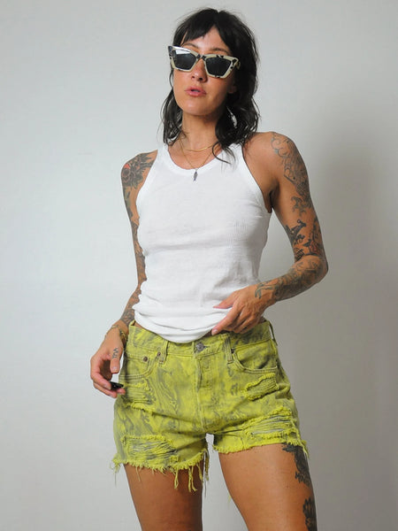 Levi's 501 Marbled Cut Off Shorts