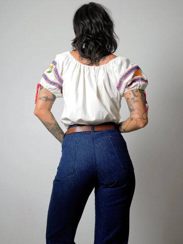 1970's Deadstock Indigo Flared Jeans 29x28