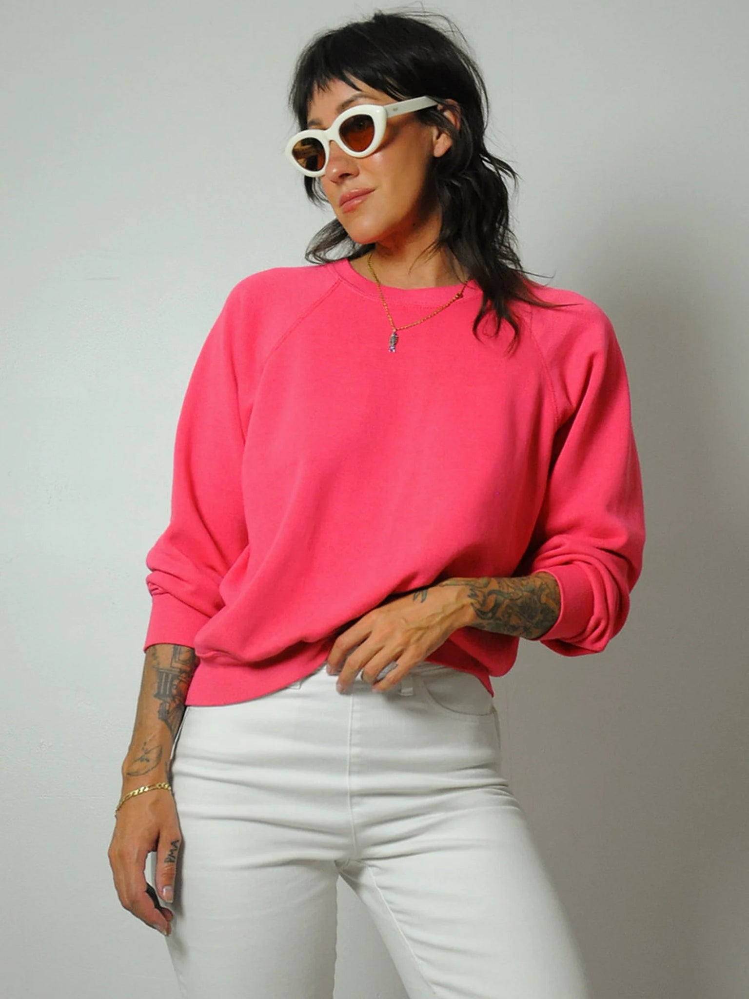 1980's Barbie Pink Blank Sweatshirt