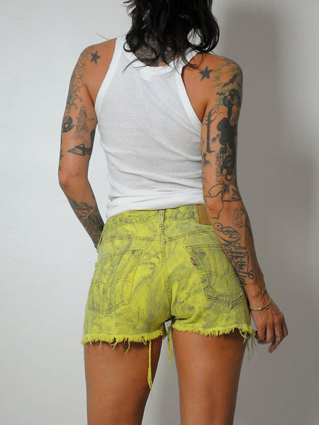 Levi's 501 Marbled Cut Off Shorts