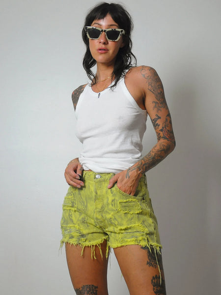 Levi's 501 Marbled Cut Off Shorts