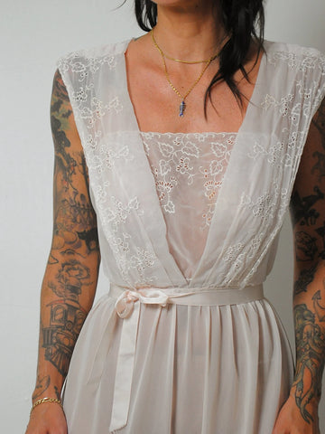 1960's Powder Pink Slip Dress