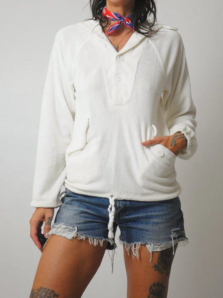 1970's Terry Cloth Beach Hoodie