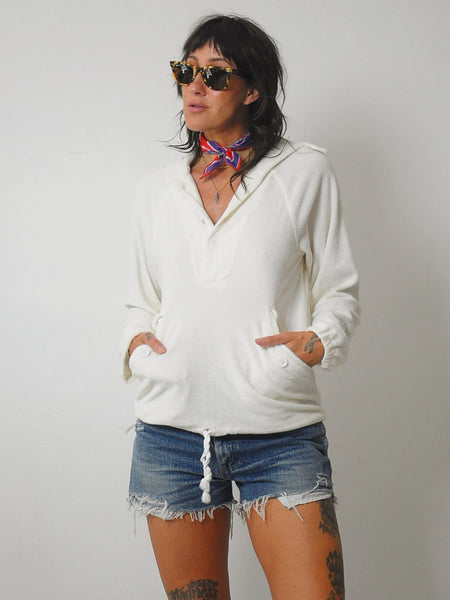 1970's Terry Cloth Beach Hoodie