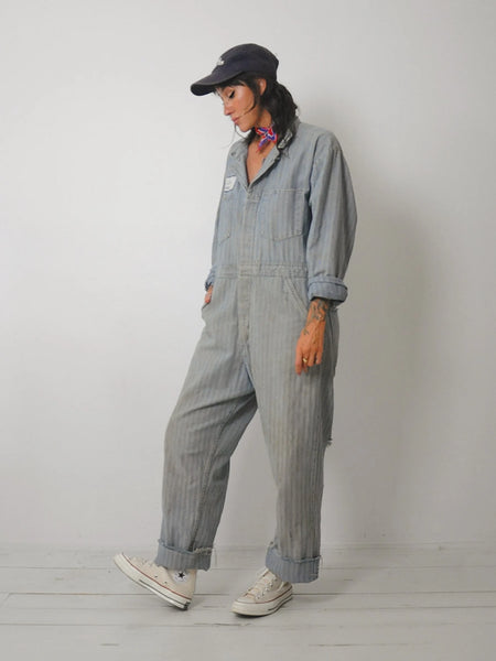 1960's HBT Denim Coveralls