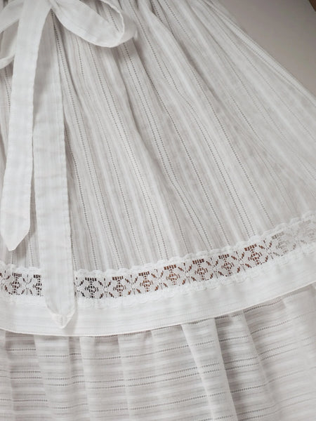 1970's Off Shoulder Cotton Dress