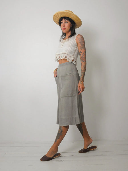 1940's Wide Leg Pleated Shorts
