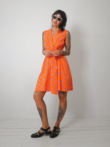 1980's Polka Dot Wrap Dress