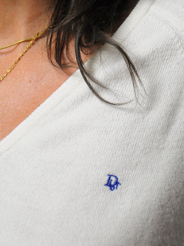 1980's Christian Dior V-neck Sweater