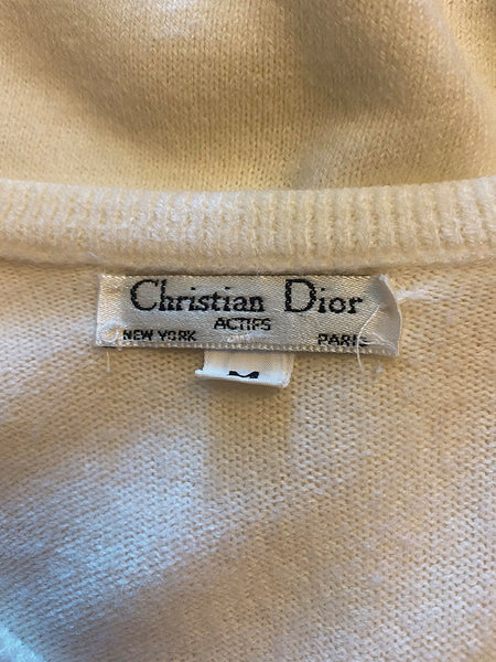 1980's Christian Dior V-neck Sweater