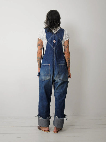 1940's Pay Day Square Bak Overalls