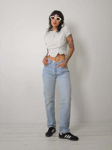 Levi's 501 Ripped Holey Jeans 30x30.5