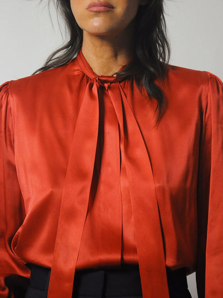 1970's Yves Saint Laurent Silk Blouse