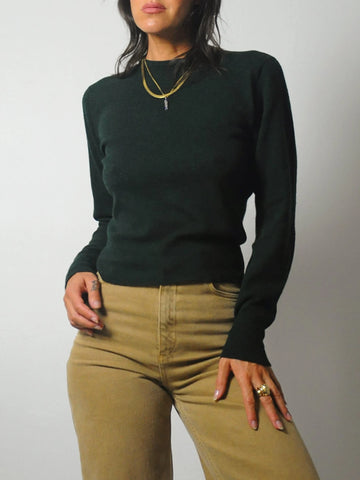 1960's Evergreen Cashmere Sweater